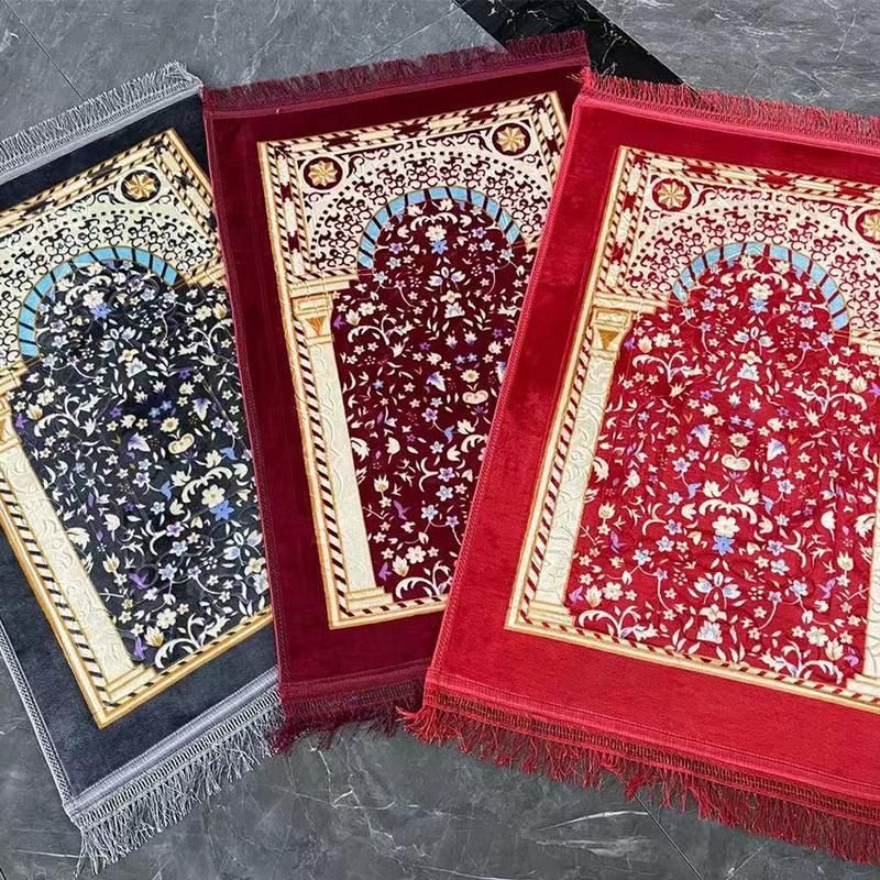 10mm Cotton Mosque Prayer Rug for Comfort