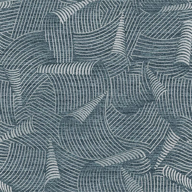 Custom Nylon Printed Carpet Tiles - Waves Design