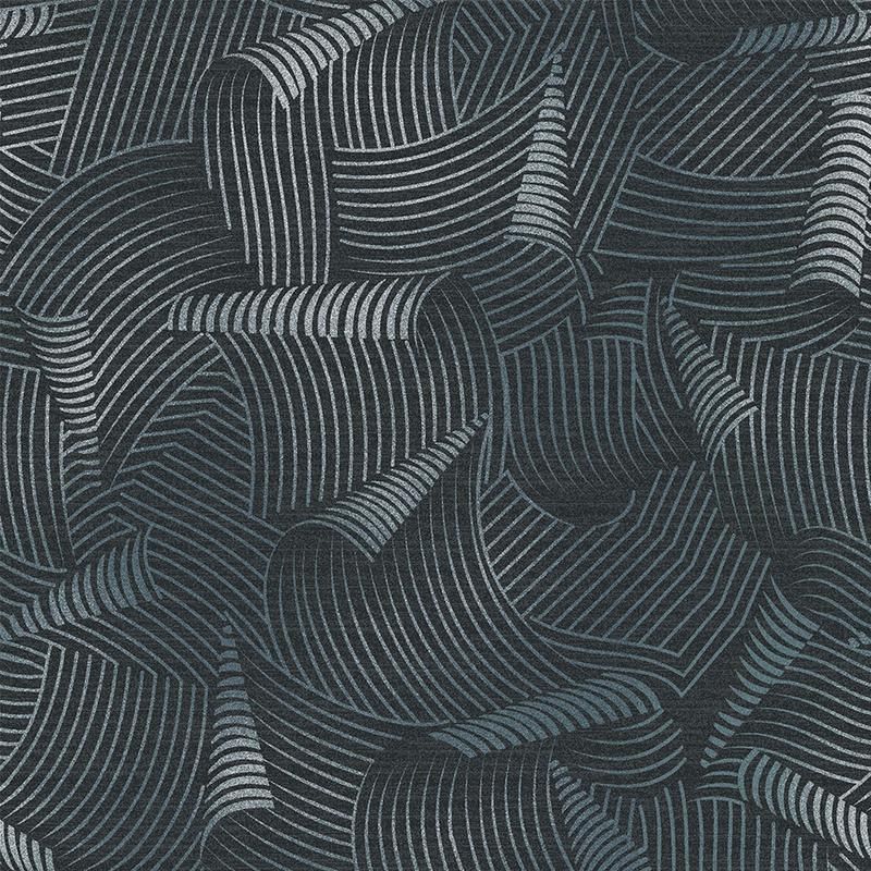 Custom Nylon Printed Carpet Tiles - Waves Design