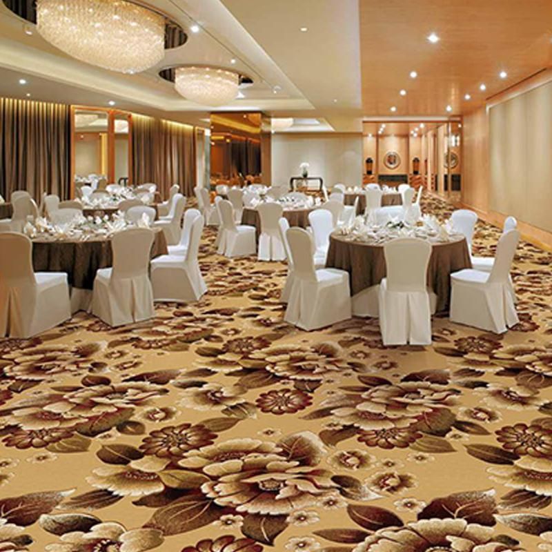 Luxury Floral Banquet Hall Wilton Woven Carpet