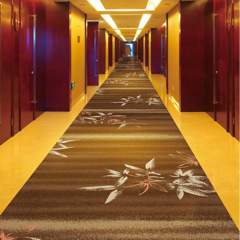 Alfombra de Nylon Estampada con Patrón Geométrico para Pasillos de Lujo