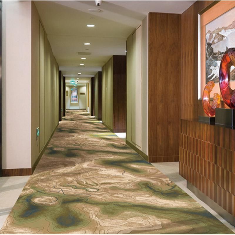Tapete de Luxo em Nylon Impresso para Corredores de Hotel