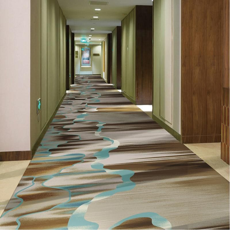 Tapete de Luxo em Nylon Impresso para Corredores de Hotel