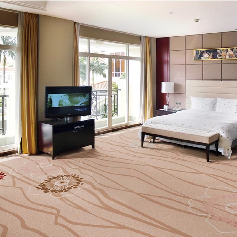 Tapete de Poliéster Estampado de Luxo para Quarto de Hotel