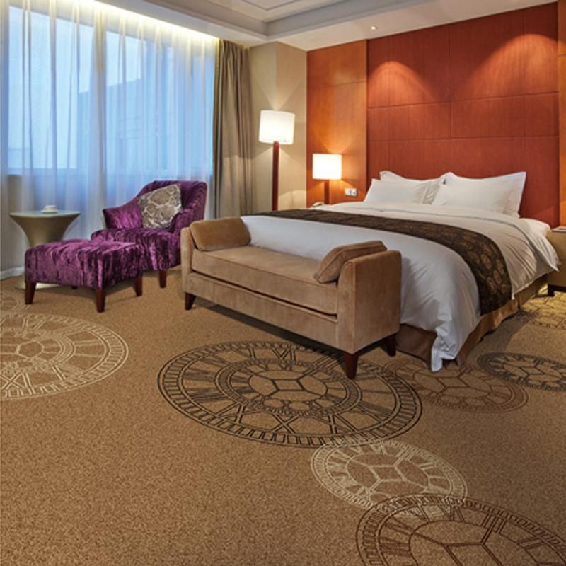 Tapete de Poliéster Estampado de Luxo para Quarto de Hotel
