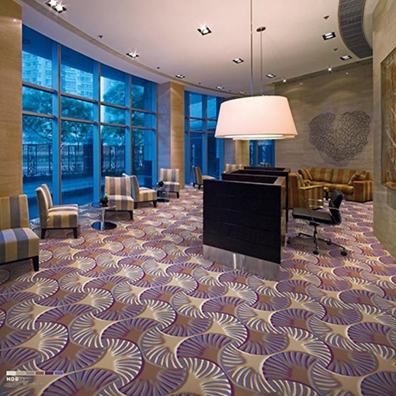 Luxury Purple Wilton Carpet for Hotels