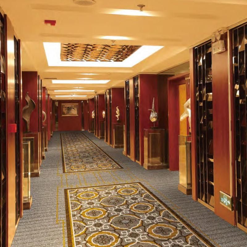 Tapete Lã Vermelho Casino 4m - Design Luxo Hotéis e Átrios