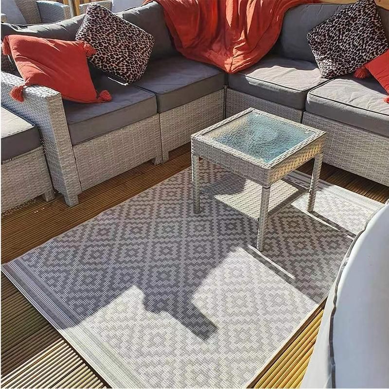 Outdoor Anti-UV Flat Rug for Backyard & Garden