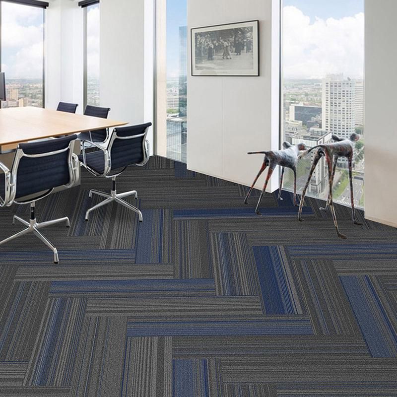 Piastrelle di Moquette in Nylon Grigio di Qualità 10x40 Pollici