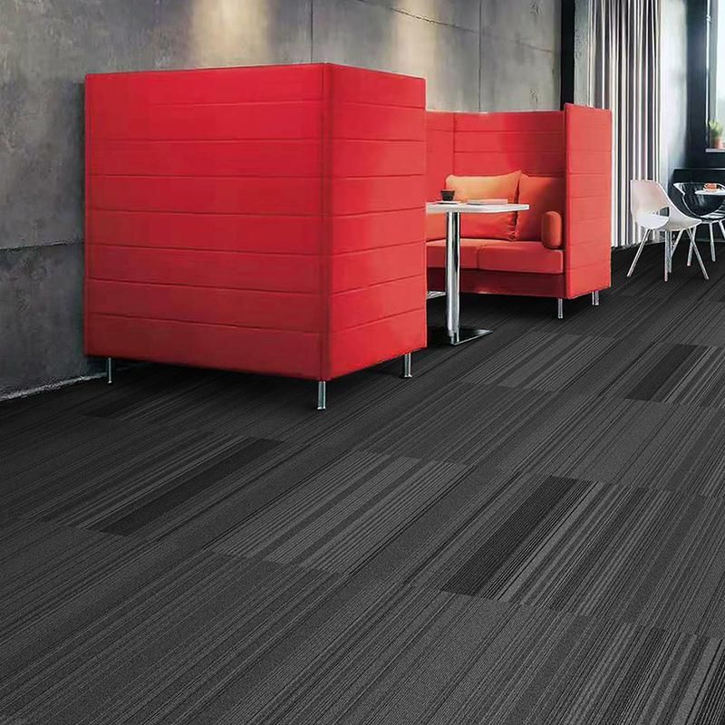 Piastrelle di Moquette in Nylon Grigio di Qualità 10x40 Pollici